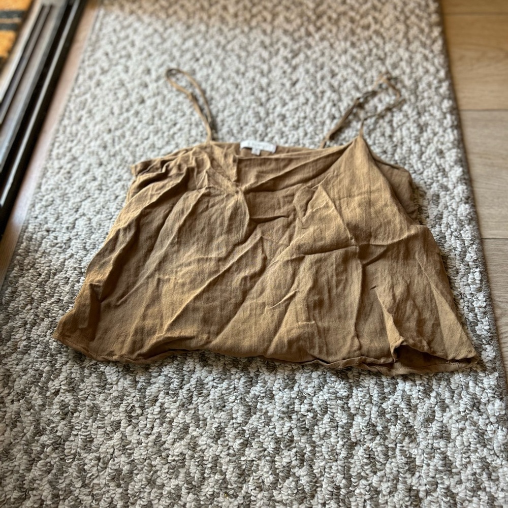 Z Supply Tan Sleeveless Crop Camisole